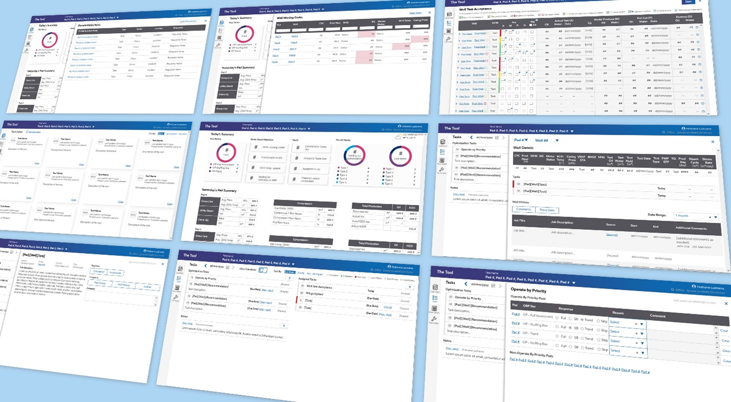Operations information hub dashboard preview